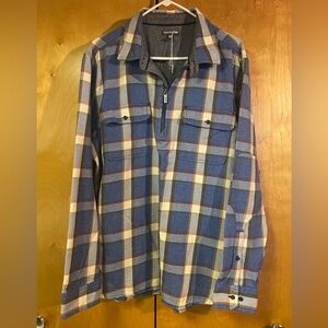 Toad&Co Ranchero Plaid 1/4 Zip Pull Over Shirt XL
